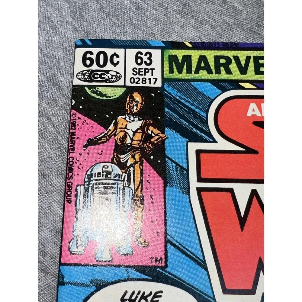Vintage 1982 Marvel Star Wars #63 Comic Book Darth Vader Vs Luke‎ Skywalker